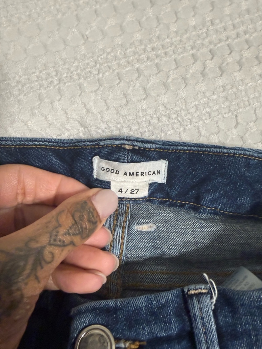 Dark Blue Women's Slim Jeans - Picture 9 of 9